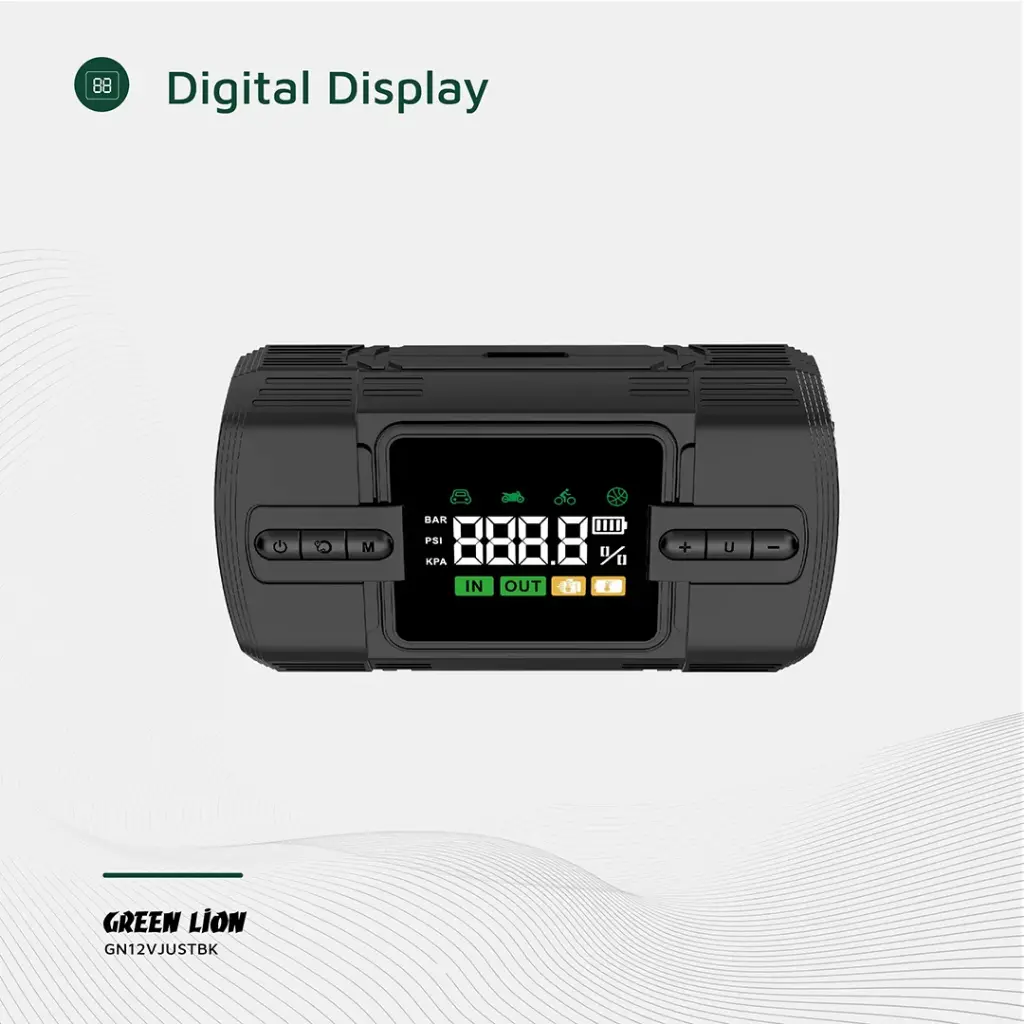 Green Lion 12V Jump Starter 12000 mAh – Black (1)