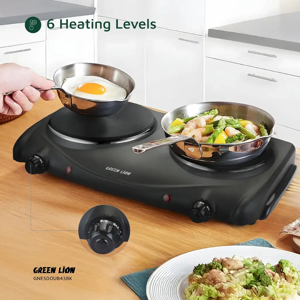 Green Lion Electric Stove Double Hot Plate – Black (5)