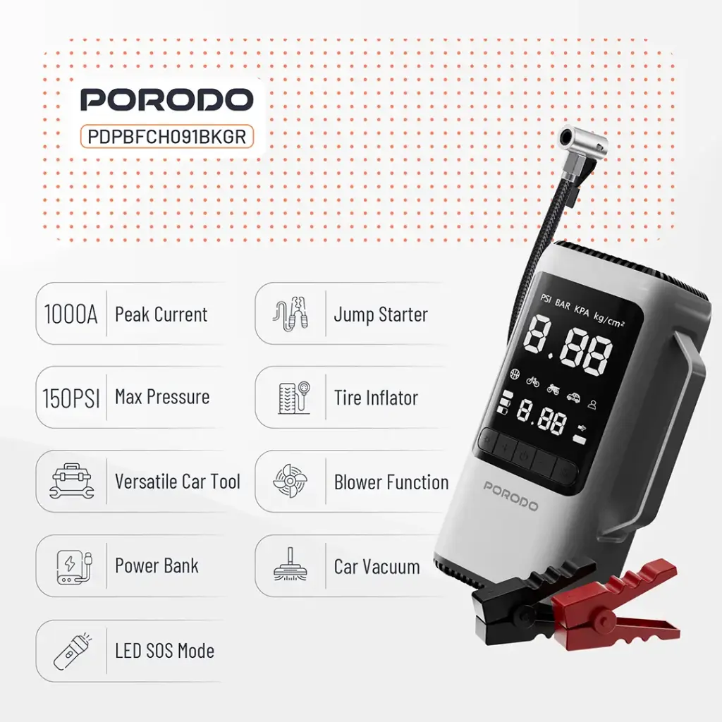 Porodo 6-in-1 Multi Function Power Tool – Black Gray (7)