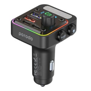 شاحن السيارة السريع و محول الاف ام من بورودو  | Porodo quick car charger and FM transmitter