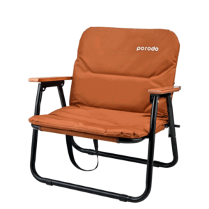 كرسي قابل للطي و مبطن من بورودو | Porodo Lifestyle Outdoor Folding Cushioned Chair