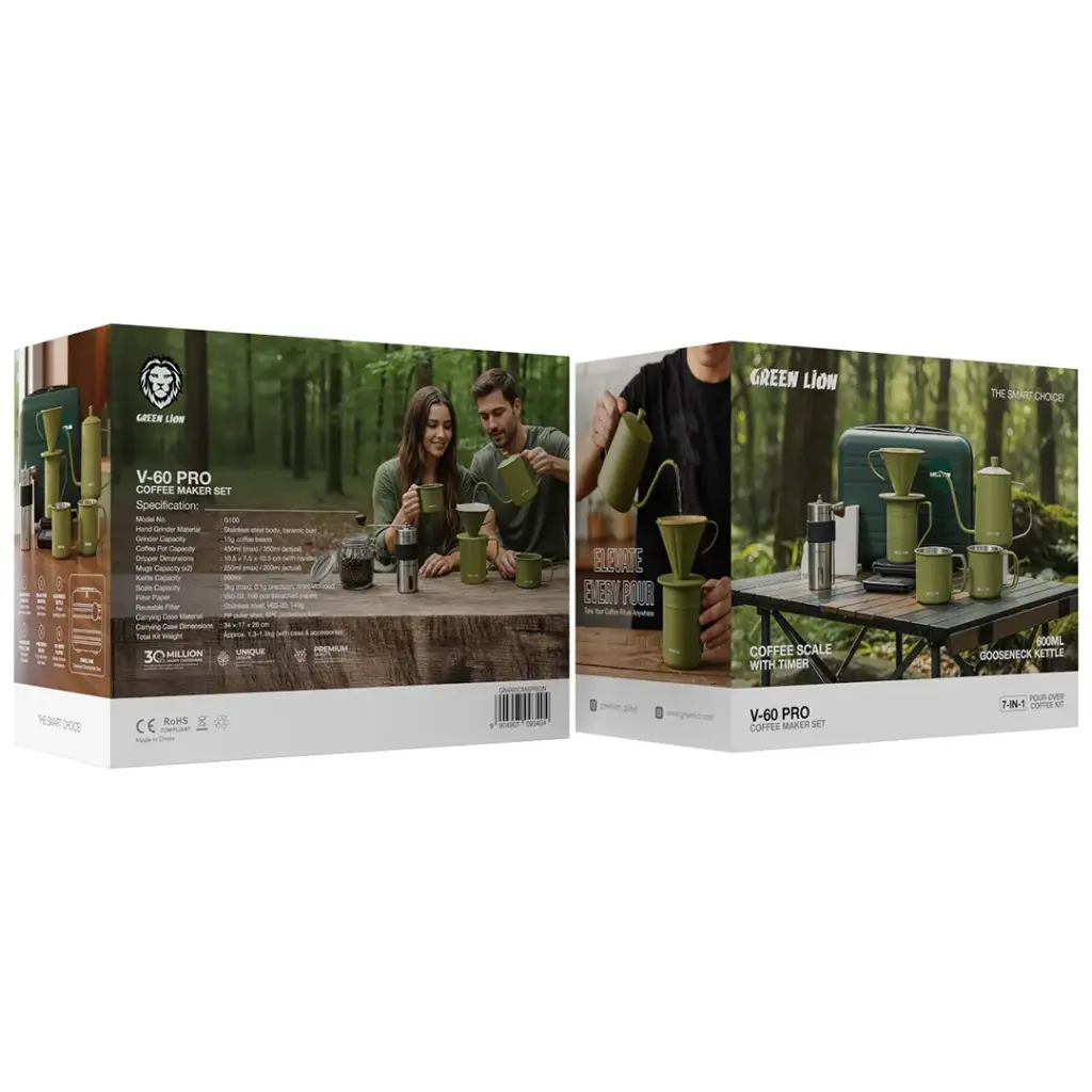 Green Lion V-60 Pro Coffee Maker Set – Green