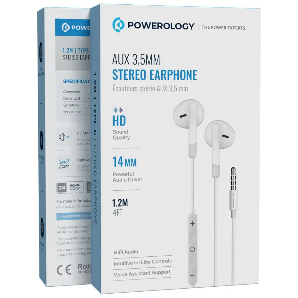 Powerology Type-C Stereo Earphones