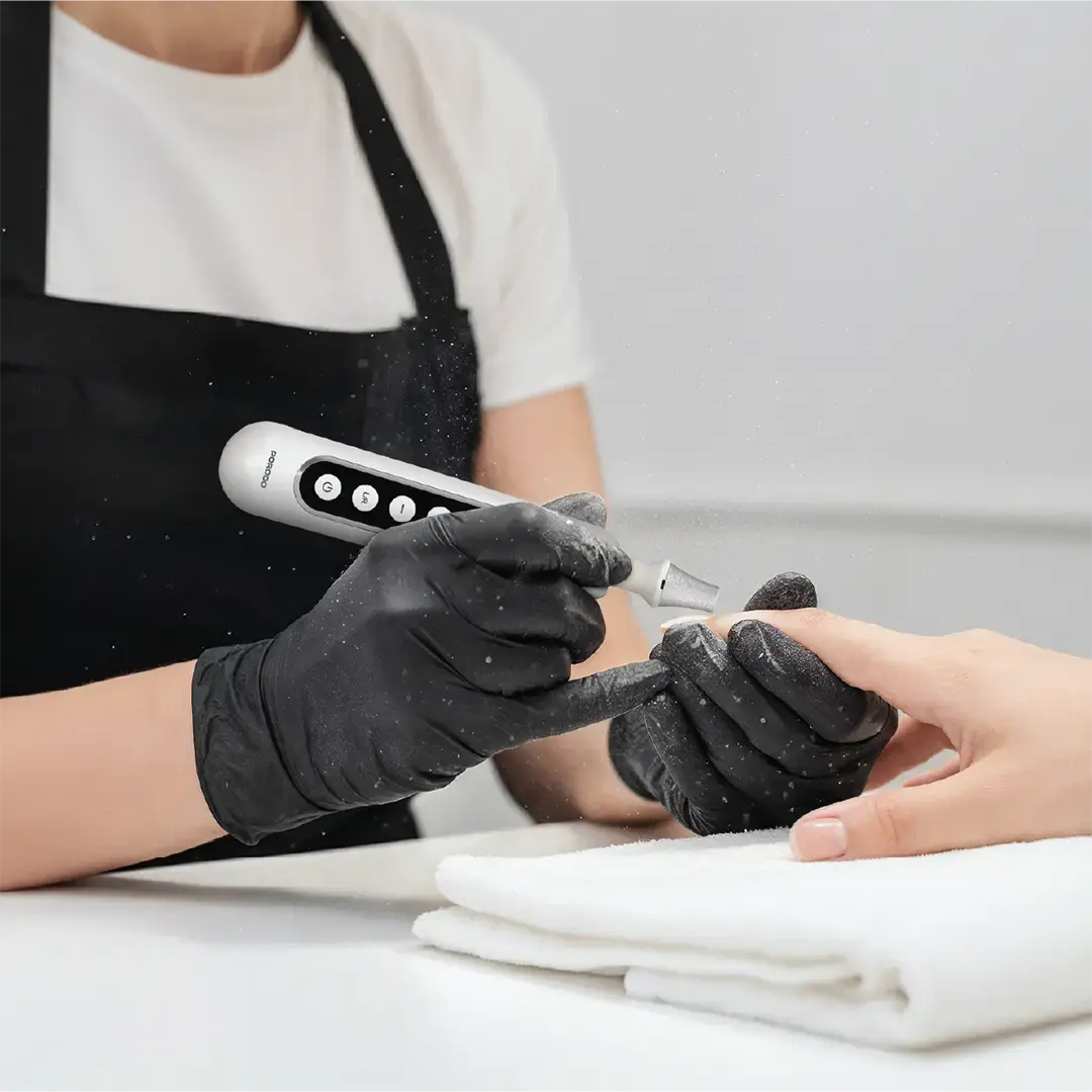 Porodo 8-In-1 Rechargeable Electric Nail Drill with Manicure and Pedicure – White3