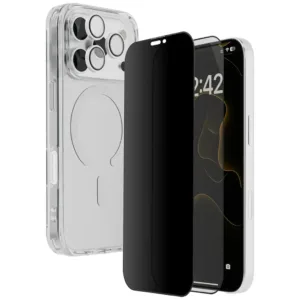 طقم حماية شيلد 360 من بورودو للأيفون (17 برو / 17 برو ماكس) 5في1 | Porodo 360° Shield Series for iPhone (17 Pro / 17 ProMax) 5in1