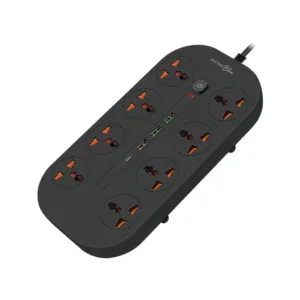 محول الطاقة من بورودو بلو (ثمان مقابس) | Porodo Blue 8 AC Power Strip