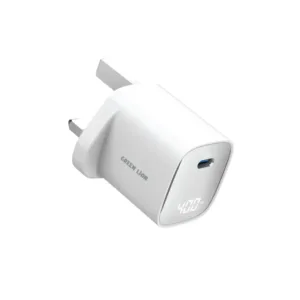 Green Lion AVS SERIES UK Wall Charger GaN 60W – White